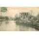 carte postale ancienne 77 VILLIERS-SUR-MORIN. Le Moulin brûlé 1907