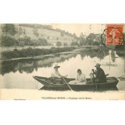 77 VILLIERS-SUR-MORIN. Canotage sur le Morin 1912