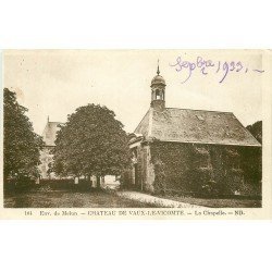 carte postale ancienne 77 VAUX-LE-VICOMTE. Le Château la Chapelle 1933. Carte vierge