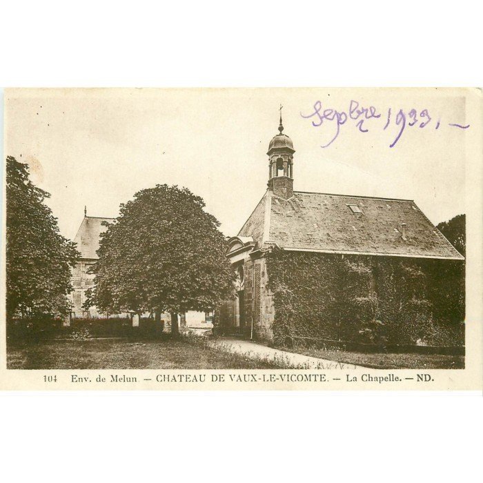 Carte Postale Ancienne 77 Vaux-le-Vicomte – Hôpital Temporaire 1914-1915 Blessé Militaire