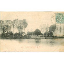 carte postale ancienne 77 VAIRES. Bords de la Marne 1905