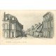 carte postale ancienne 77 NEMOURS. Rue de Paris Chigurgien Dentiste à l'étage vers 1900