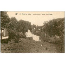 carte postale ancienne 03 NERIS-LES-BAINS. Gorges et Moulin de Perrassier