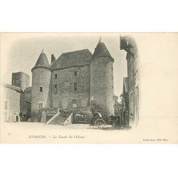 carte postale ancienne 77 NEMOURS. Le Château façade vers 1900