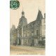 carte postale ancienne 77 FONTAINEBLEAU. Hôtel de Ville 1909 attelage de livraison