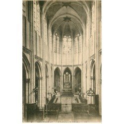 carte postale ancienne 77 MONTEREAU. Eglise intérieur 1924