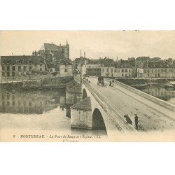 carte postale ancienne 77 MONTEREAU. Pont de l'Yonne