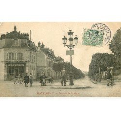 carte postale ancienne 77 MONTEREAU. Avenue de la Gare 1907 Marbrier Galland