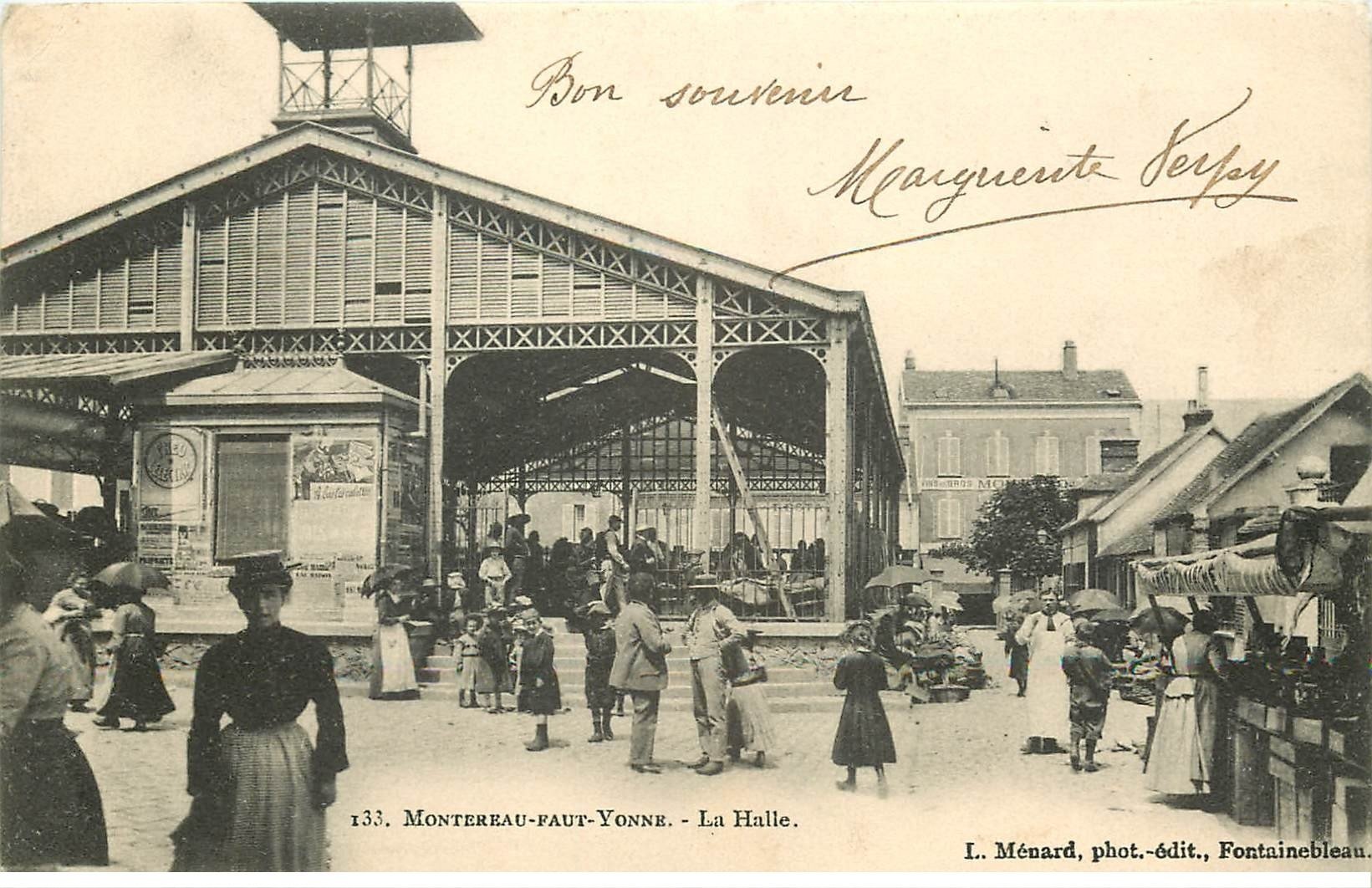 77 MONTEREAU-FAUT-YONNE. La Halle 1903