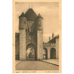 carte postale ancienne 77 MORET-SUR-LOING. Porte de Samois