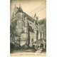 carte postale ancienne 77 MORET-SUR-LOING. Eglise et cycliste