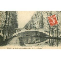 carte postale ancienne 77 MORET-SUR-LOING. Canal et Aqueduc des Eaux de la Vanne