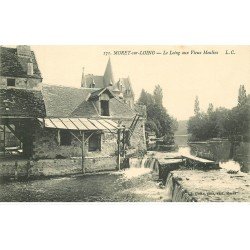 carte postale ancienne 77 MORET-SUR-LOING. Aux Vieux Moulins