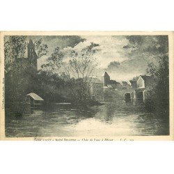 carte postale ancienne 77 MORET-SUR-LOING. Clair de Lune 1915