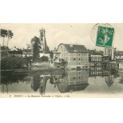 carte postale ancienne 77 MORET-SUR-LOING. Minoterie Provencher