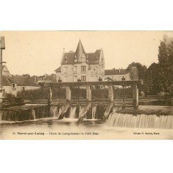 carte postale ancienne 77 MORET-SUR-LOING. Chute et Petit Bras