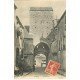carte postale ancienne 77 MORET-SUR-LOING. La Poterne animation