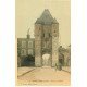 carte postale ancienne 77 MORET-SUR-LOING. Porte de Samois. Carte toilée