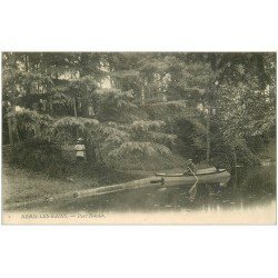 carte postale ancienne 03 NERIS-LES-BAINS. Parc Boissier 1911 un tour en barque