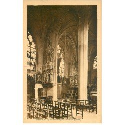 carte postale ancienne 77 MELUN. Eglise Saint-Aspais