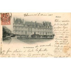 carte postale ancienne 77 MELUN. La Préfecture 1902