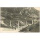 carte postale ancienne 01 Le Rhône et le Fort de l'Ecluse. Viaduc Ligne de Savoie