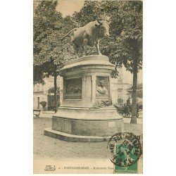 carte postale ancienne 77 FONTAINEBLEAU. Monument Rosa Bonheur 1923