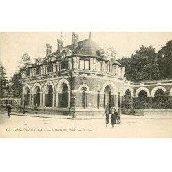 carte postale ancienne 77 FONTAINEBLEAU. Hôtel des Postes