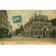 carte postale ancienne 77 FONTAINEBLEAU. Hôtel des Postes 1908. Belle carte toilée