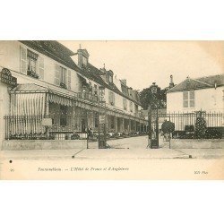 carte postale ancienne 77 FONTAINEBLEAU. Hôtel de France et d'Angleterre