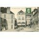 carte postale ancienne 03 NERIS-LES-BAINS. Place des Thermes 1923 Librairie et Pharmacie