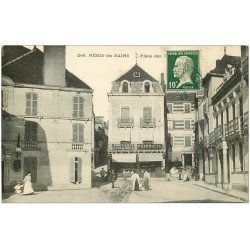 03 NERIS-LES-BAINS. Place des Thermes 1923 Librairie et Pharmacie