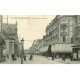 carte postale ancienne 77 FONTAINEBLEAU. Grande Rue Bazard 1921