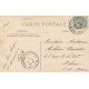 carte postale ancienne 77 FONTAINEBLEAU. Grande Rue Garage et Cycles Automobiles Atelier réparations 1907
