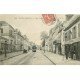 carte postale ancienne 77 FONTAINEBLEAU. Grande Rue Epicerie du Centre et Cordonnerie