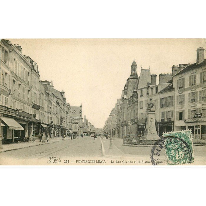 CPA 77 FONTAINEBLEAU / Entrée De La Grande Rue, Carte Postale Ancienne, 1900