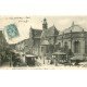 carte postale ancienne 77 FONTAINEBLEAU. Grande Rue Eglise 1904