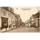 carte postale ancienne 03 NERIS-LES-BAINS. Rue Goëtchy. Chauffeur Autocar ancien et Café de la Poste 1930