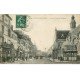 carte postale ancienne 77 FONTAINEBLEAU. Grande Rue Eglise 1908 Hôtel Salamandre