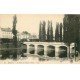 carte postale ancienne 77 MELUN. Pont ancien Châtet 1915
