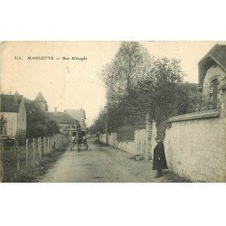 carte postale ancienne K. 77 MARLOTTE. Rue Allongée