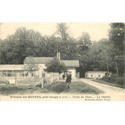 carte postale ancienne K. 77 NANGIS. Le Chenil Domaine des Moyeux Poste du Parc. Timbre Deutsches Reich 1907