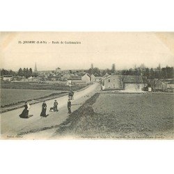 carte postale ancienne K. 77 JOUARRE. Route de Coulommiers