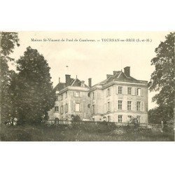 carte postale ancienne K. 77 TOURNAN-EN-BRIE. Maison Saint-Vincent de Paul de Combreux. Colonie de vacances