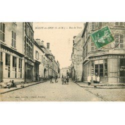 77 ROZAY ROZOY-EN-BRIE. Rue de Paris Epicerie le Riche Gazannois 1922
