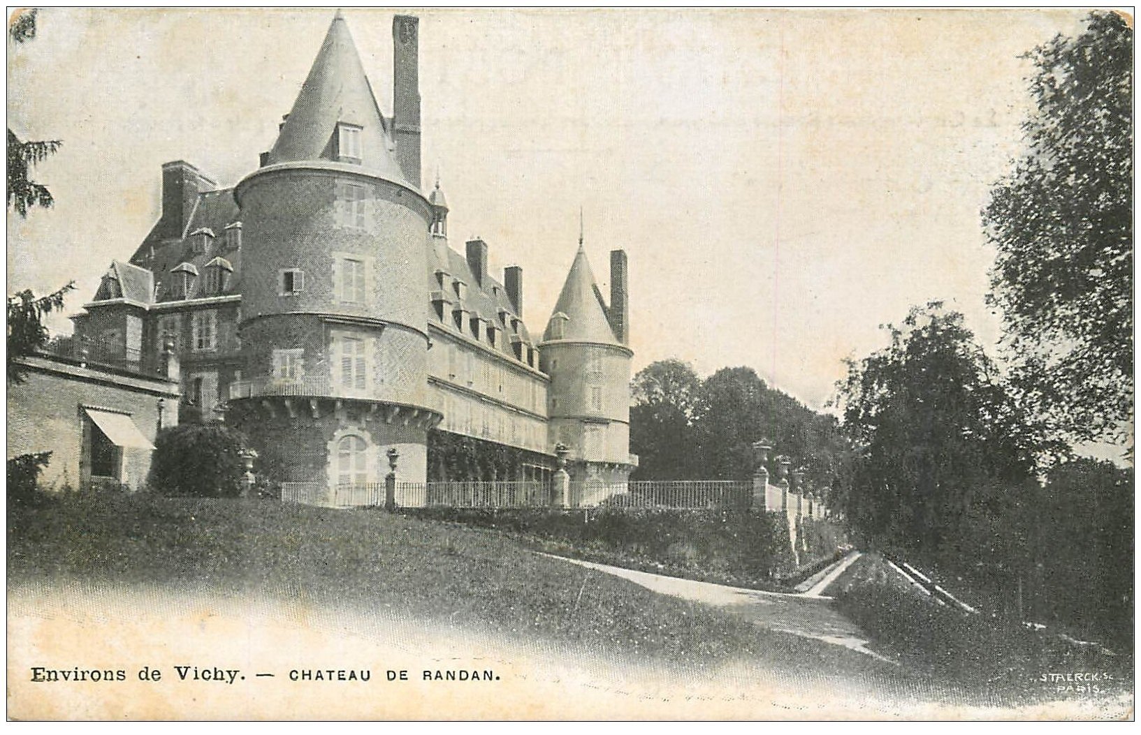 carte postale ancienne 03 RANDAN. Le Château. Staerck