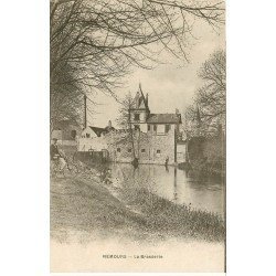 carte postale ancienne K. 77 NEMOURS. La Brasserie 1921