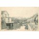 carte postale ancienne K. 77 CRECY-EN-BRIE. Quai des Tanneurs 1904 Lavandières et Ouvrier