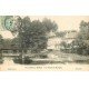 carte postale ancienne K. 77 VILLIERS-SUR-MORIN. Le Moulin de Martigny avec Rameur en barque 1908