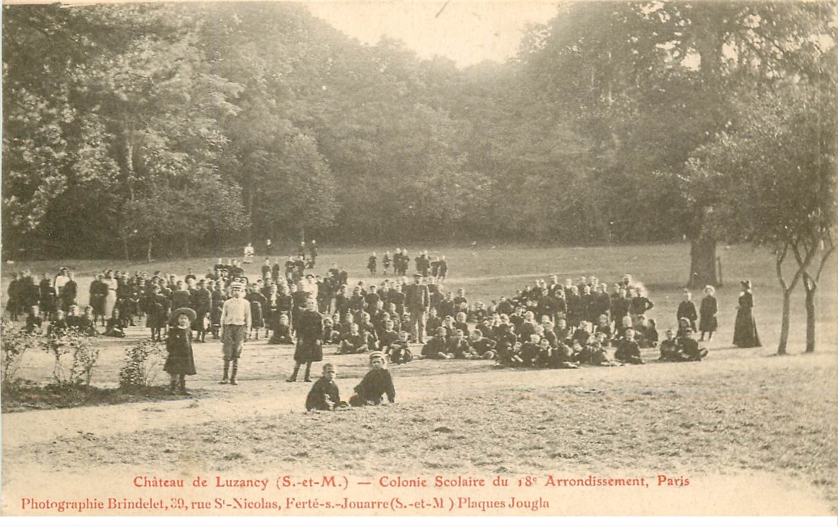 carte postale ancienne K. 77 LUZANCY. Le Château Colonie Scolaire du 18° arrondissement de Paris